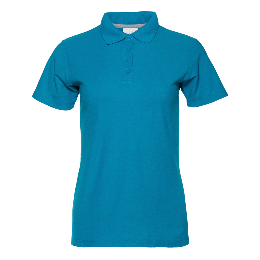 Рубашка поло женская STAN хлопок/полиэстер 185, 04WL, Лазурный, (40/1) (52/XXL)