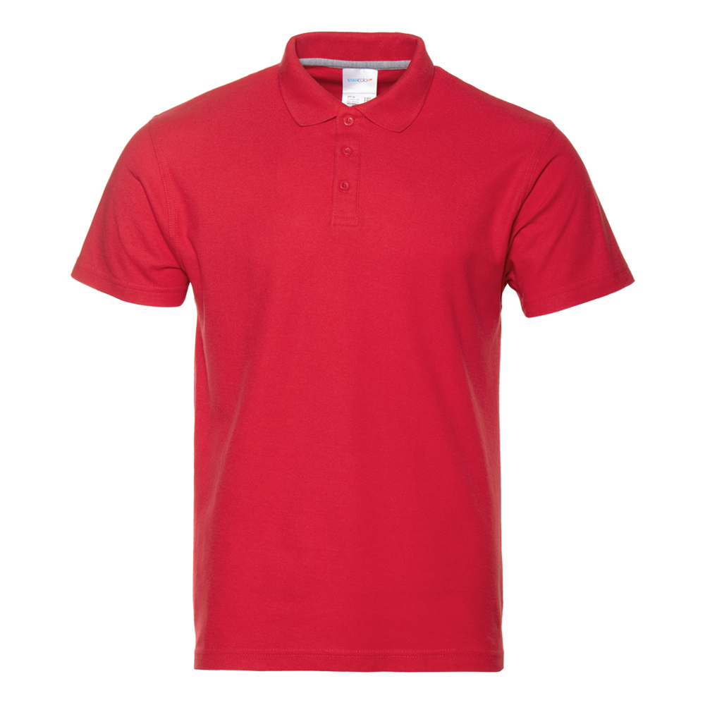 Рубашка поло унисекс STAN хлопок/полиэстер 185, 04, Красный, (14) (6XL)