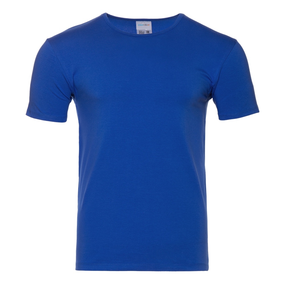 Футболка мужская STAN хлопок/эластан 180, 37, Синий, (16/1) (44/XS)