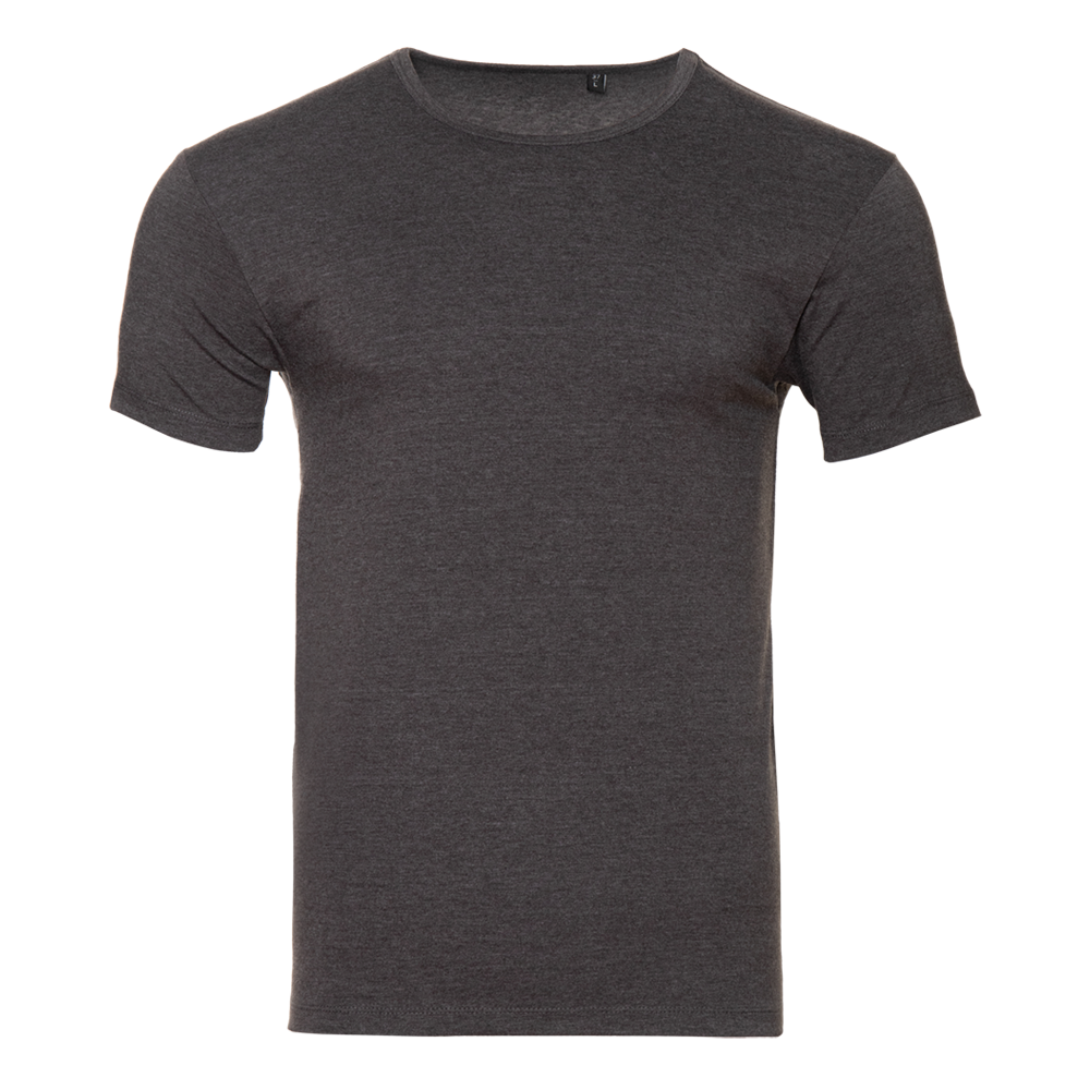 Футболка мужская STAN хлопок/эластан 180, 37, Тёмный меланж, (60/1) (44/XS)