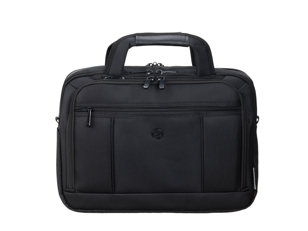 Портфель TORBER VOYAGE для ноутбука 14-16, черный, баллистический нейлон, 41 x 12 x 30 см, 11 л