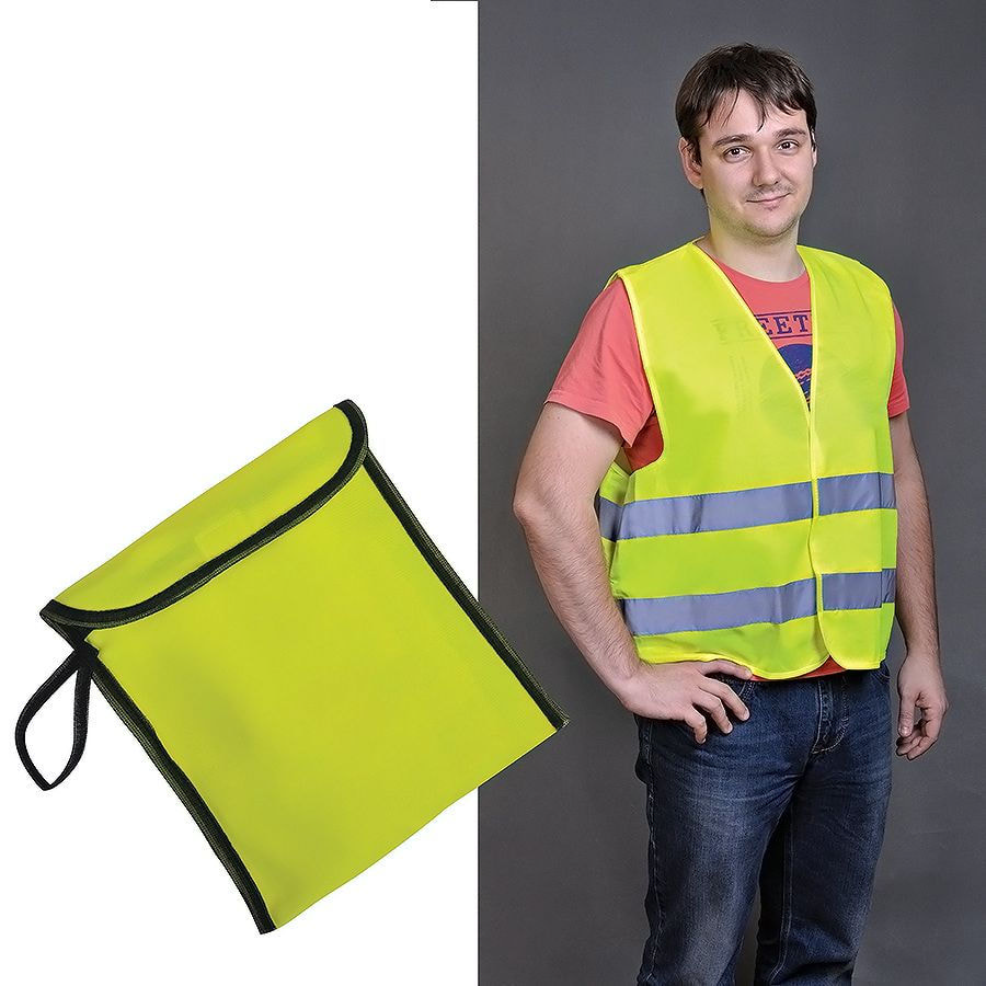 Жилет светоотражающий SAFETY в чехле, размер L, нейлон