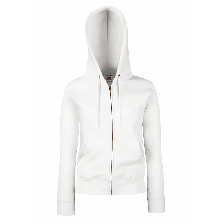 Толстовка Lady-Fit Hooded Sweat Jacket, белый_XS, 75% х/б, 25% п/э, 280 г/м2