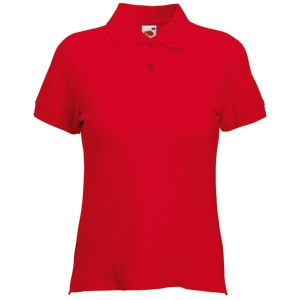 Поло Lady-Fit Polo, красный_XS, 97% х/б, 3% эластан, 220 г/м2