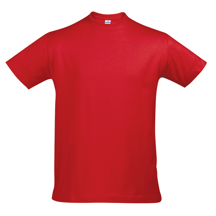 Футболка First 150 г/м2, 100% хлопок, красный_M