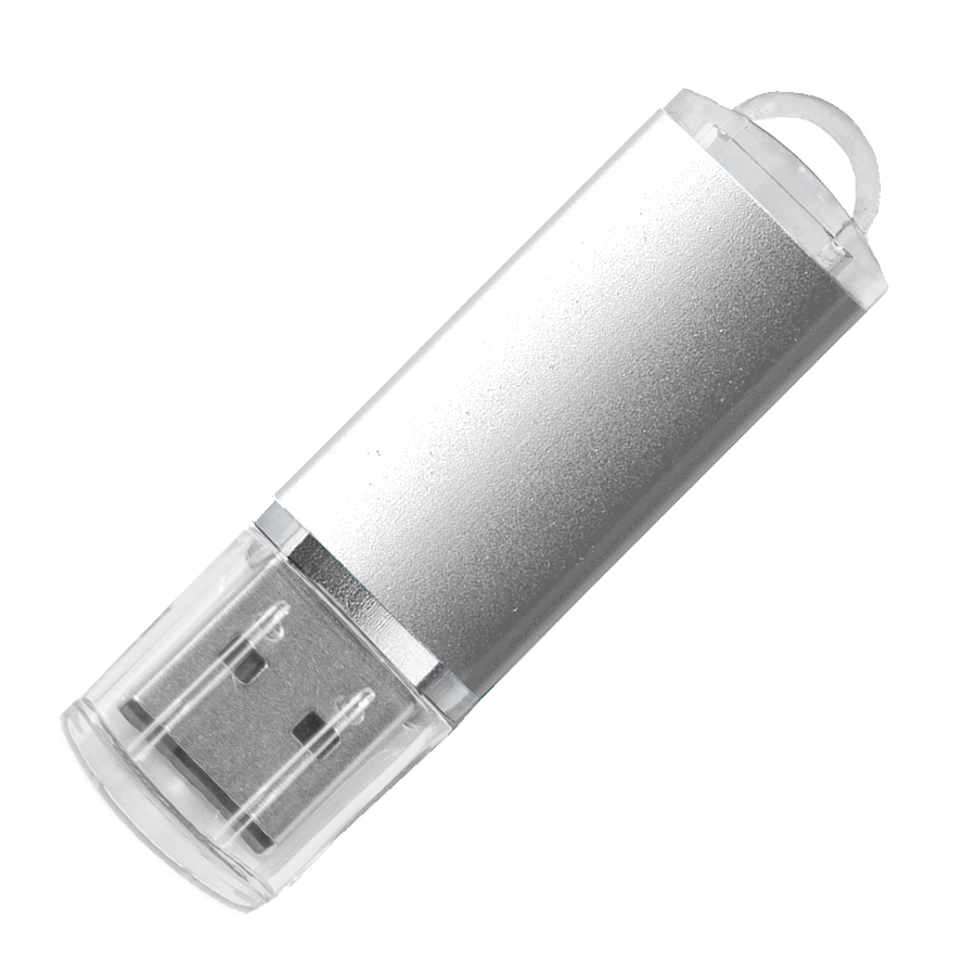 USB flash-карта Assorti (8Гб), серебристая, 5,8х1,7х0,8 см, металл