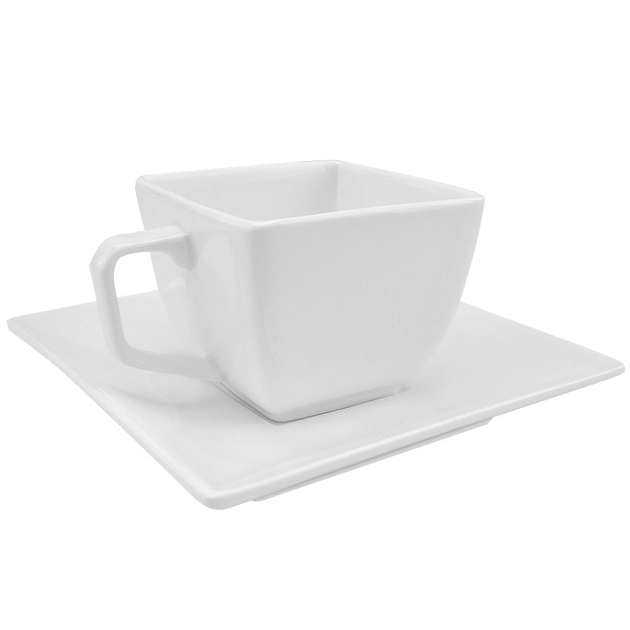 Чайная пара Вдохновение в подарочной упаковке; 180 мл; фарфор; деколь