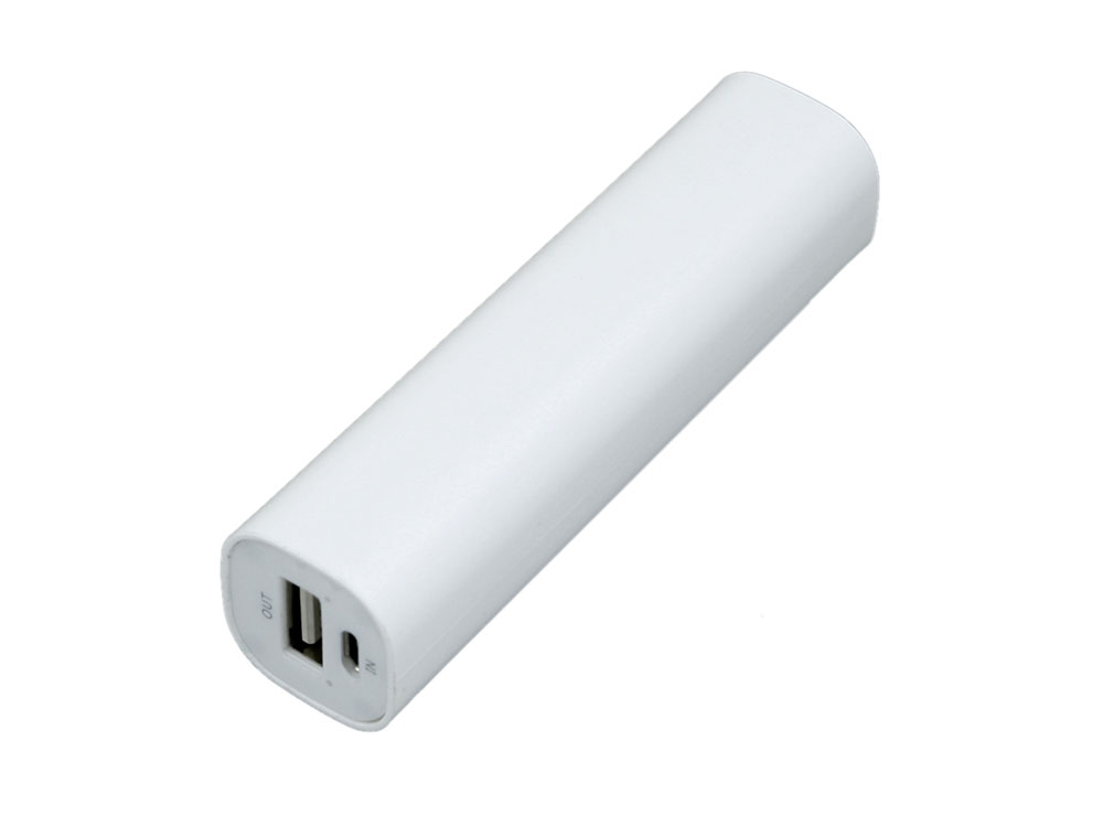 PB030 Универсальное зарядное устройство power bank  прямоугольной формы. 2200MAH. Белый, 2200 mAh