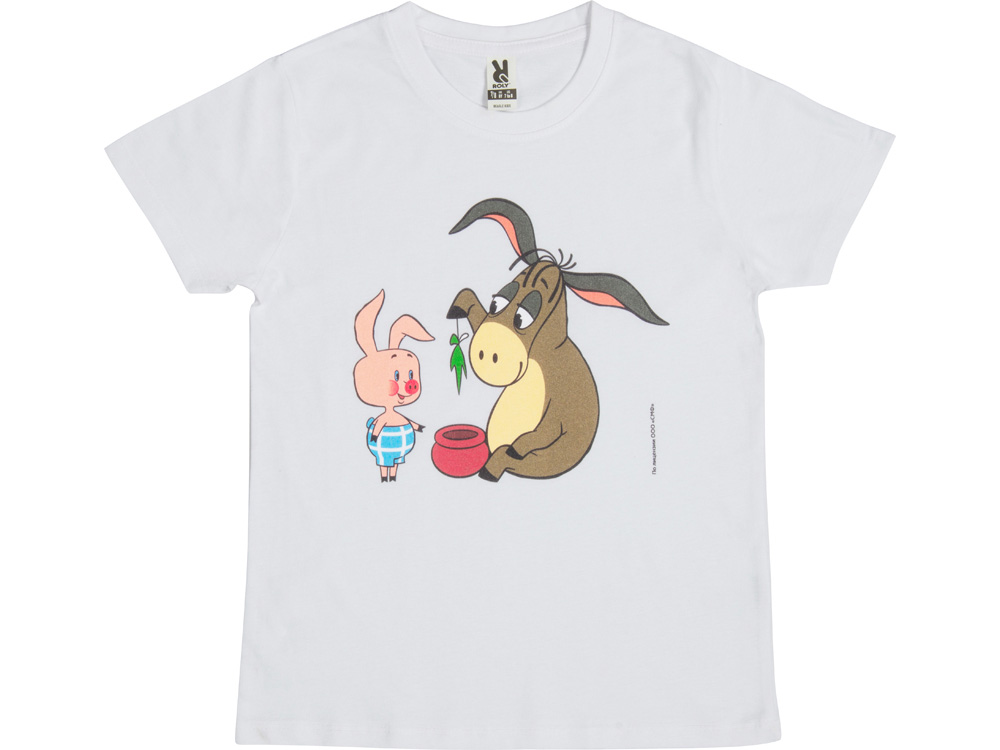 Футболка Винни-Пух детская, белый, 3-4